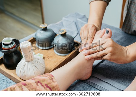 Thai foot massage series