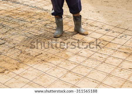 Cement road building