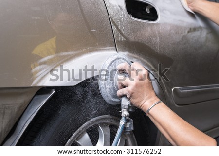 Car paint repair series : Sanding door paint
