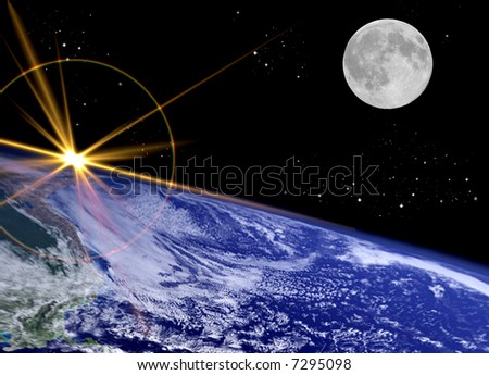 moon surface earth. stock photo : Earth Surface