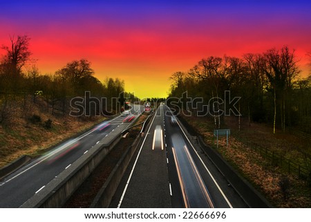 Fast Lane as the Sunsets