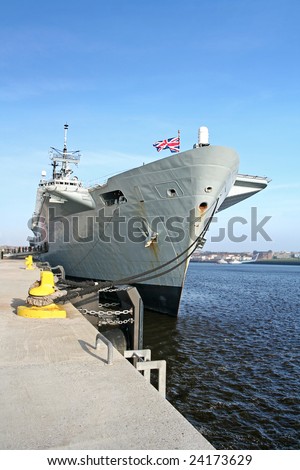 British Aircraft Carrier on Ark Royal Crest