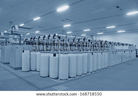 Cotton group in spinning production line factory