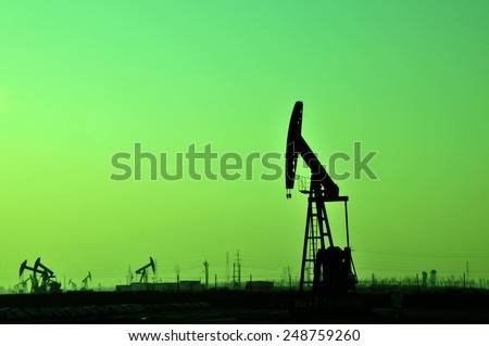 Oil drilling rig, tanghai county of hebei province oil fields in China