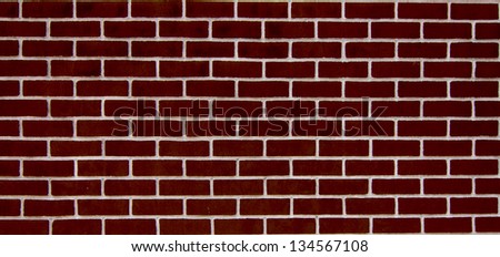 Brown brick pattern on the wall.