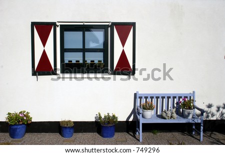 bench and window