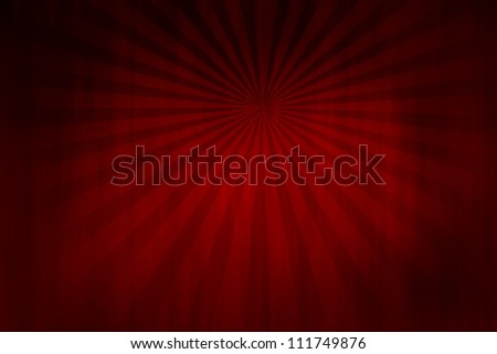 Abstract red background with rays, texture