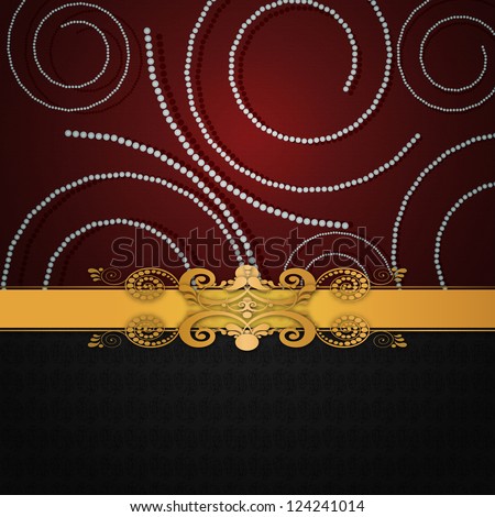 Abstract background with vintage pattern, floral ornaments, invitation card, fashion pattern, template for design.