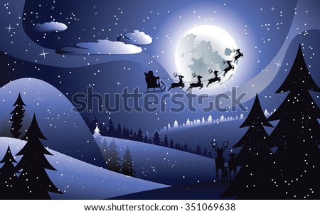 http://www.shutterstock.com/pic-351069638/stock-vector-peaceful-winter-forest-at-night-and-flying-santa-christmas-night.html?src=-AG1asX_IzTW6PMqANrjwQ-1-4