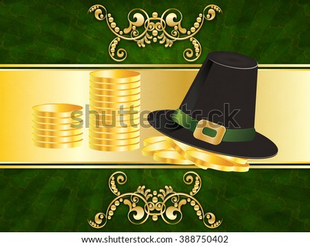 http://www.shutterstock.com/pic-388750402/stock-photo-invitation-card-with-golden-floral-and-shamrock-st-patricks-day-design.html