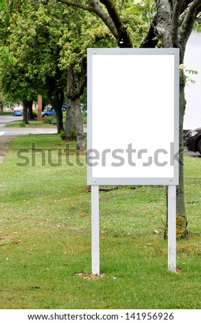 Blank Signboard for your advertisement or graphic design