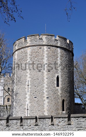 The Round Tower, Tower of London, England, UK
