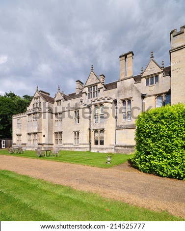 RUSHTON, UK - JUNE 27. Rushton Hall on June 27, 2014, a country house dating from 1438 with additions over the centuries and now an events venue, hotel and spa at Rushton, Northamptonshire, UK.