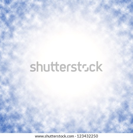 Space with planet and shining lights on blue background. Abstract Planet Design
