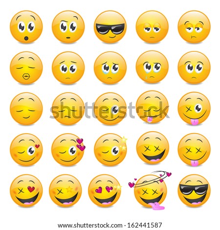 Smile Icons Set Isolated On White Background Vector Illustration Graphic Design Editable For Your Design Smile Icons Set Isolated On White Background Vector Illustration Graphic Design Editable For Your Design