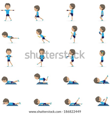 People At Aerobics Class Isolated On White Background Vector Illustration Graphic Design Editable For Your Design People At Aerobics Class Isolated On White Background Vector Illustration Graphic Design Editable For Your Design