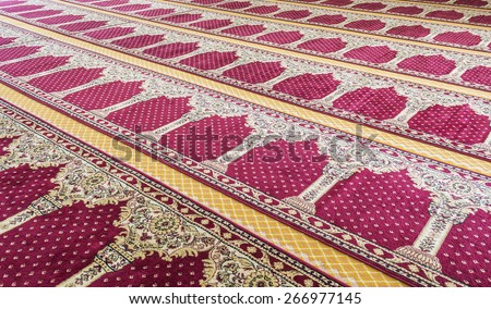 Carpet floor pattern.