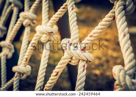 Vintage rope mesh