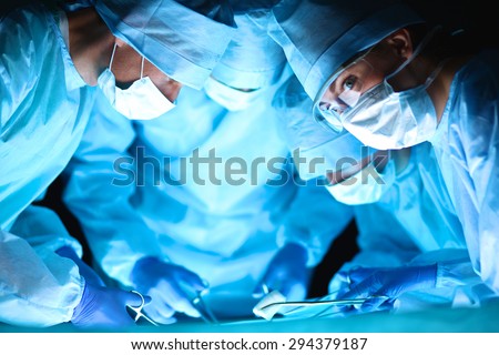 Surgery team in the operating room