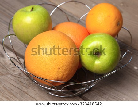 fruit on wood. Bio Healthy food, herbs and spices. Organic fruit on wood.