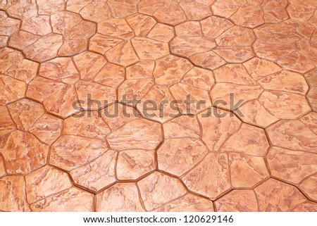 Abstract orange color floor tiles
