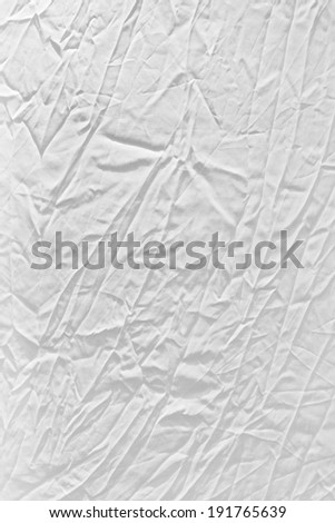 Close up gray color wrinkled clothes