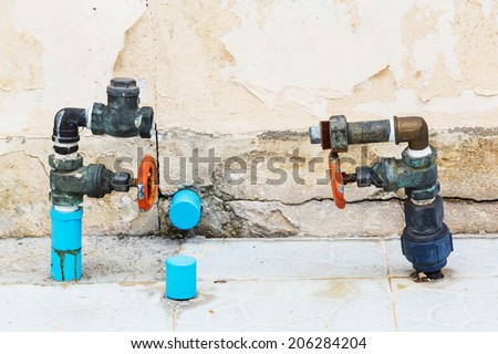 Close up tab water valves with out water meter