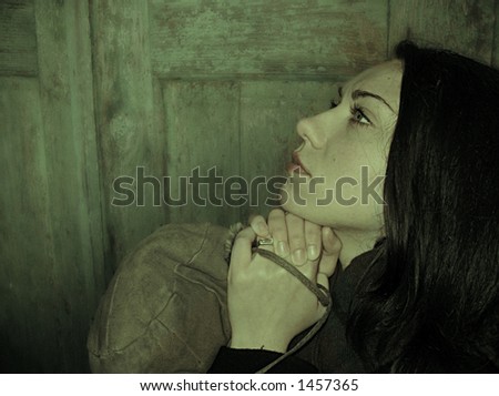 clip art woman praying