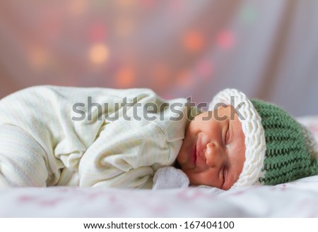 Smiling New Born Baby