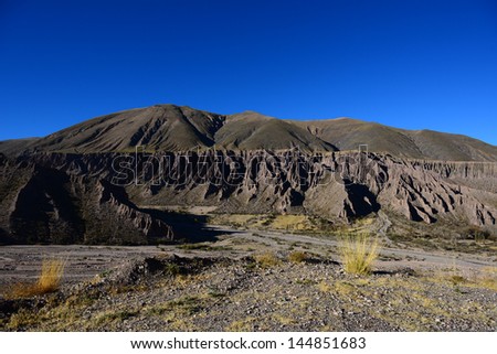Barren landscape in Salta province surrounds Jujuy