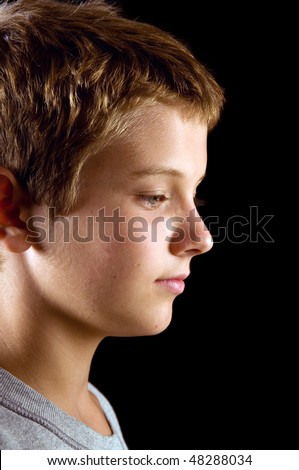 11 year old boy, profile