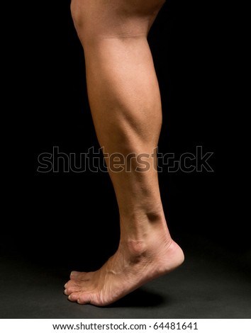 study: woman athlete\'s calf, ankle, and foot