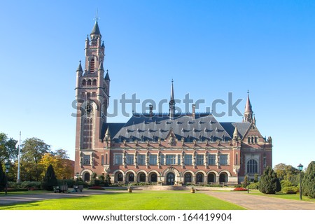 International Court of Justice Building in Netherlands