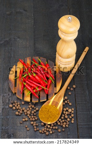 Hot pepper and mill for grinding
