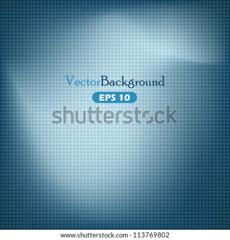 Blue abstract vector background with grid