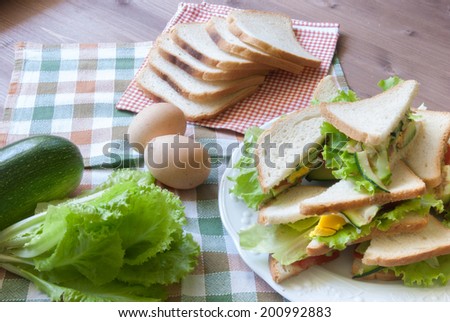 Vegetarian sandwich/Vegetarian sandwich