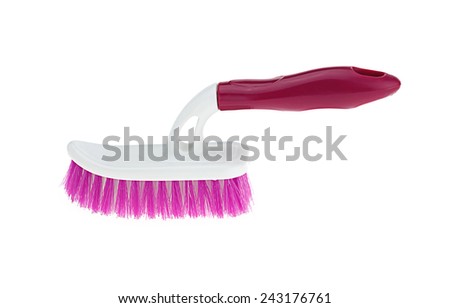 Clean brush on white background, pink color.