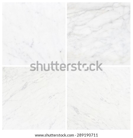 Collection white marble texture background (High resolution).