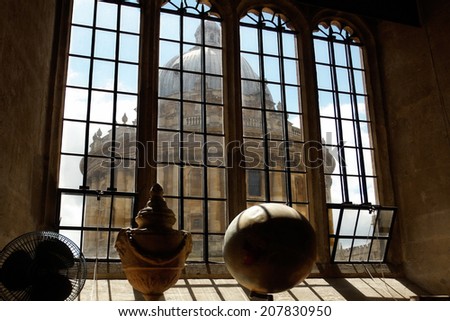 The Radcliffe Camera in Oxford as seen from a window of the Bodleian Library