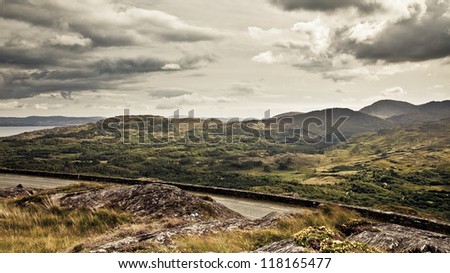 Irish Landscape. The Ring of Kerry, County Kerry, Ireland
