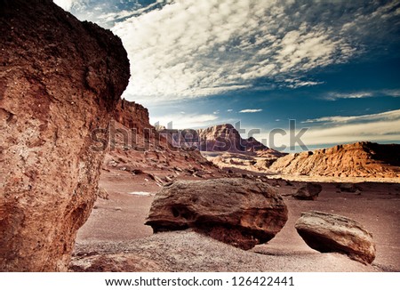 Arizona Desert Landscape, Vermilion Cliffs, Arizona, USA