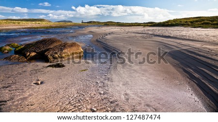 Sandy beach on The Ring of Kerry. County Kerry, Ireland