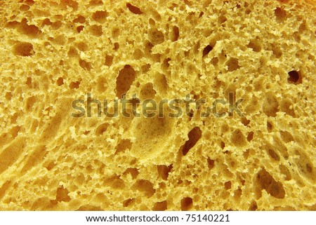 Detailed image of some fresh bread crumb