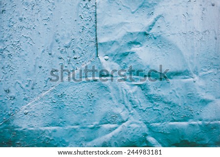 old metal blue background