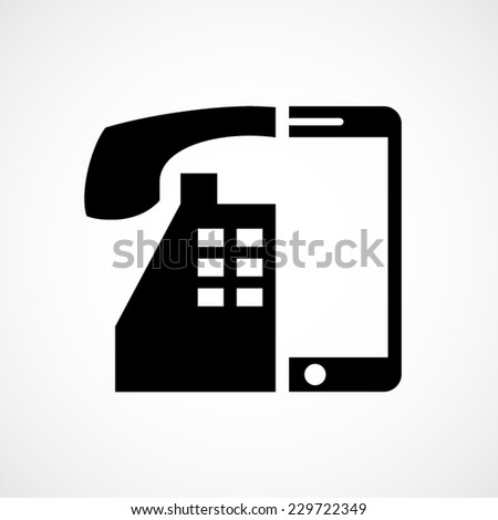 technology evolution, old versus new, phone vector icon
