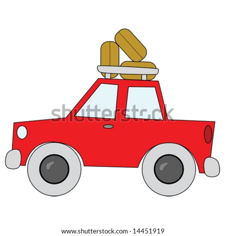 Car Cartoon Red