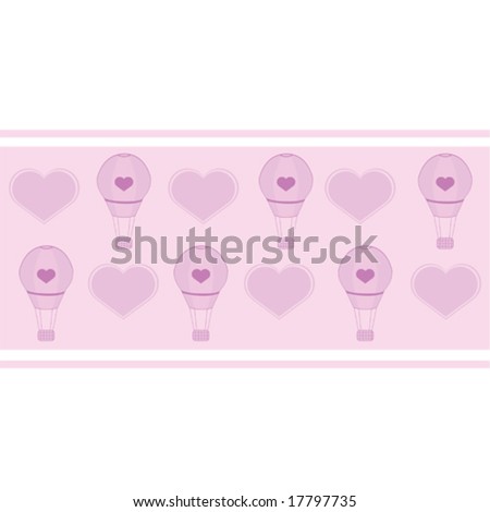 Hot Pink Background Hearts. pink hot air balloon with