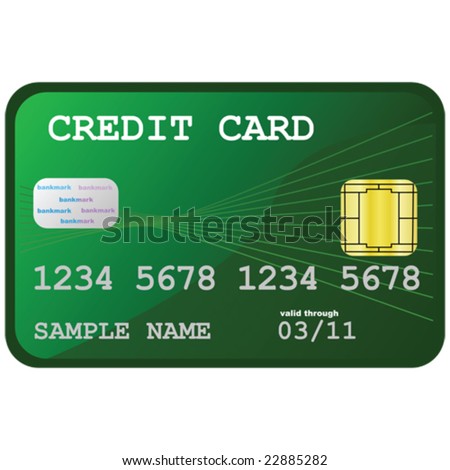 generic credit card icon. looking credit card,