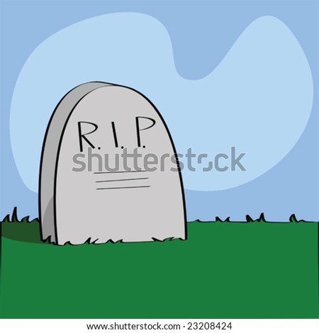 Blank Cartoon Tombstone