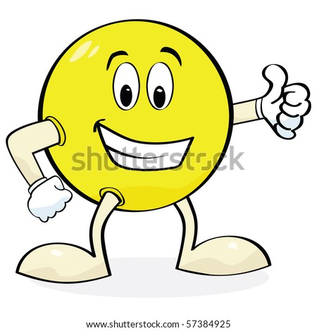 Pre pasivo Khozmo Stock-photo-jpeg-cartoon-illustration-of-a-happy-face-with-hands-and-legs-showing-a-thumbs-up-sign-57384925